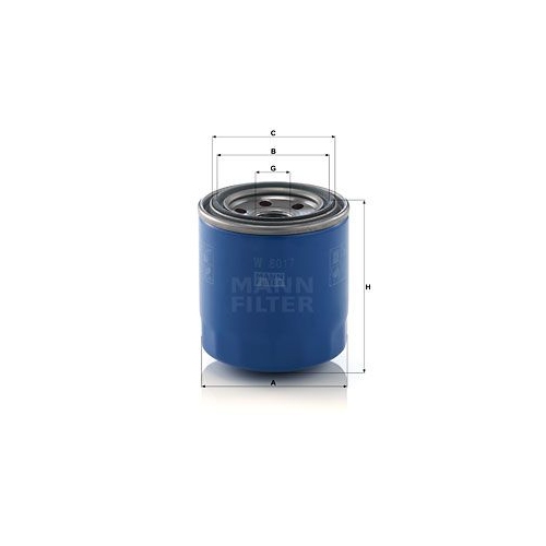 &Ouml;lfilter MANN-FILTER W 8017 f&uuml;r HYUNDAI KIA
