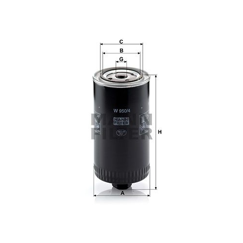&Ouml;lfilter MANN-FILTER W 950/4 f&uuml;r VOLVO VAG