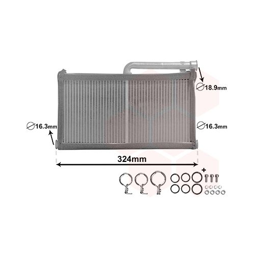 W&auml;rmetauscher, Innenraumheizung VAN WEZEL 03006296 *** IR PLUS *** f&uuml;r AUDI