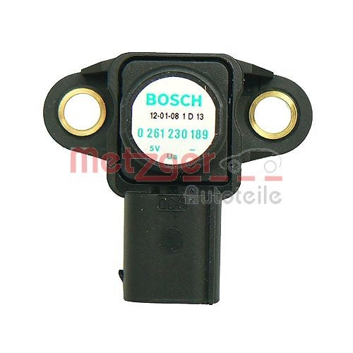Sensor, Saugrohrdruck METZGER 0906089 ORIGINAL ERSATZTEIL GREENPARTS f&uuml;r VW