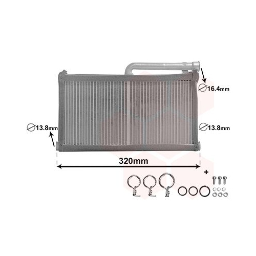 W&auml;rmetauscher, Innenraumheizung VAN WEZEL 03006397 *** IR PLUS *** f&uuml;r AUDI