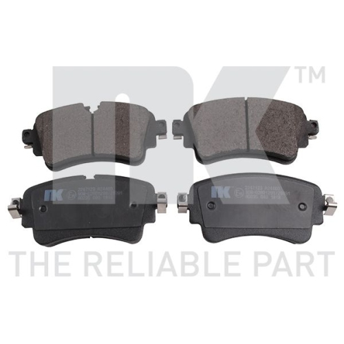 Bremsbelagsatz, Scheibenbremse NK 2247123 f&uuml;r AUDI VW, Hinterachse
