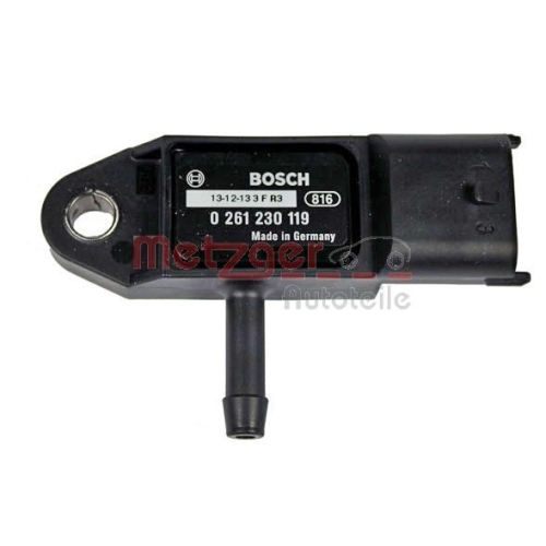 Sensor, Saugrohrdruck METZGER 0906097 ORIGINAL ERSATZTEIL f&uuml;r FORD
