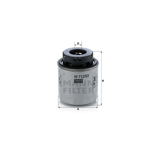&Ouml;lfilter MANN-FILTER W 712/93 f&uuml;r VAG
