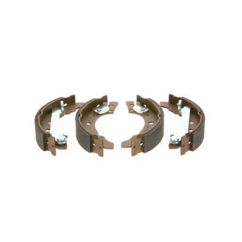 Bremsbackensatz BOSCH 0 986 487 002 f&uuml;r AUDI SEAT SKODA VAUXHALL VW, Hinterachse