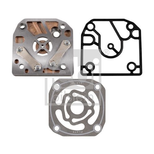 Febi Bilstein 45909 Ventilplatte f&uuml;r Luftpresser, mit Dichtungen , 1 St&uuml;ck