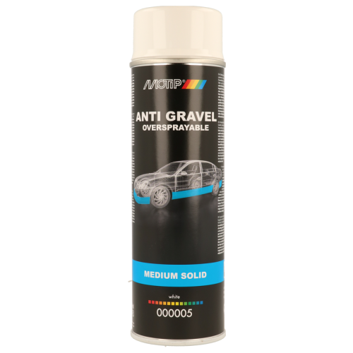 Febi Bilstein 1x 500ml Unterbodenschutz MOTIP 000005 Wei&szlig; &Uuml;berlackierbar