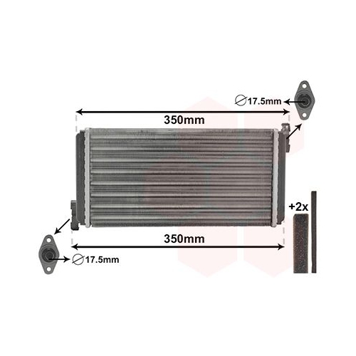 W&auml;rmetauscher, Innenraumheizung VAN WEZEL 30006109 *** IR PLUS ***