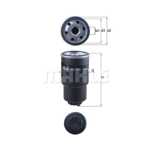 Kraftstofffilter KNECHT KC 584 f&uuml;r MAZDA