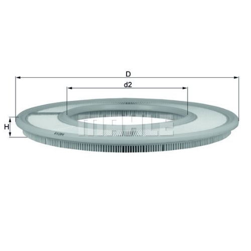 Luftfilter KNECHT LX 66 f&uuml;r MERCEDES-BENZ