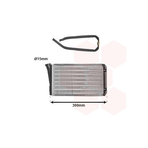 W&auml;rmetauscher, Innenraumheizung VAN WEZEL 37006196 *** IR PLUS *** f&uuml;r OPEL