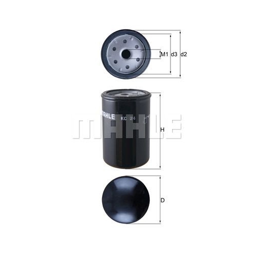 Kraftstofffilter KNECHT KC 24 f&uuml;r IVECO RENAULT SCANIA VOLVO LIEBHERR PERKINS