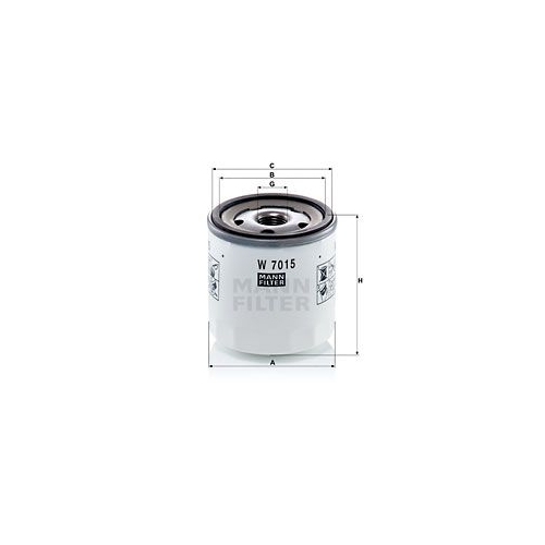 &Ouml;lfilter MANN-FILTER W 7015 f&uuml;r FORD JAGUAR VOLVO LAND ROVER