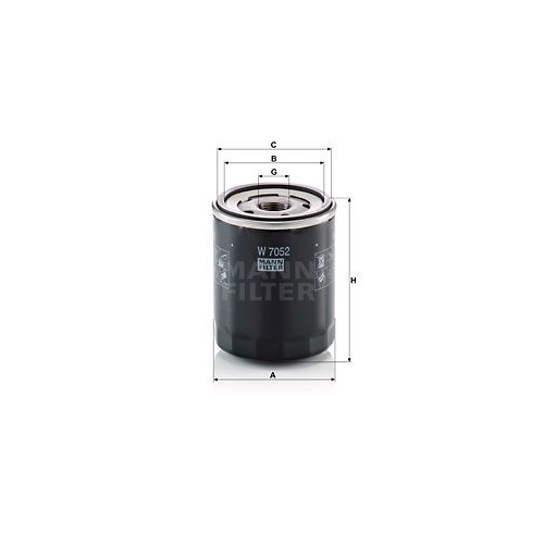 &Ouml;lfilter MANN-FILTER W 7052 f&uuml;r VAG