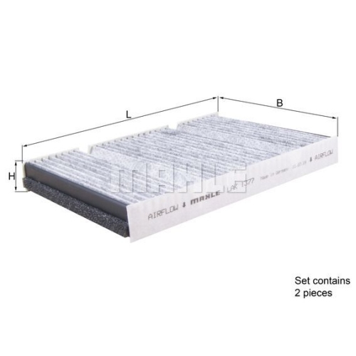 Filter, Innenraumluft KNECHT LAK 1377/S f&uuml;r MERCEDES-BENZ