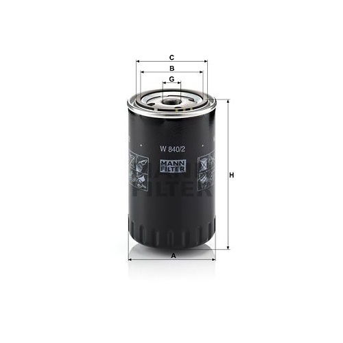 &Ouml;lfilter MANN-FILTER W 840/2 f&uuml;r FORD VAG