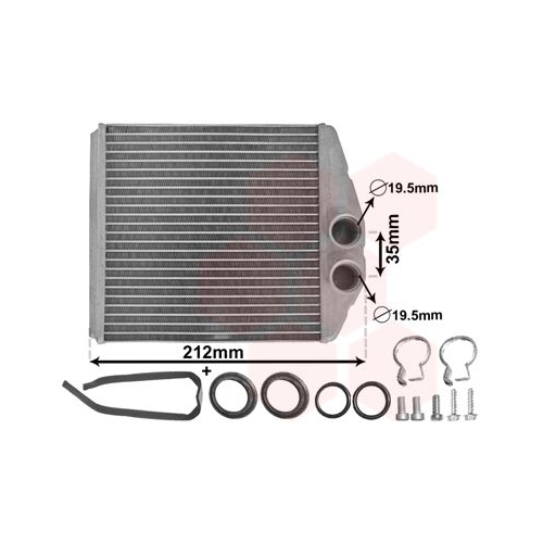W&auml;rmetauscher, Innenraumheizung VAN WEZEL 37006354 *** IR PLUS *** f&uuml;r OPEL