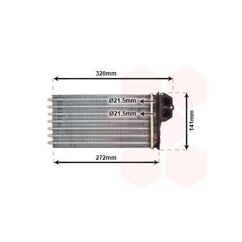 W&auml;rmetauscher, Innenraumheizung VAN WEZEL 40006356 f&uuml;r CITRO&Euml;N/PEUGEOT