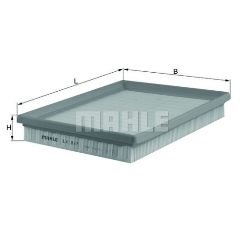 Luftfilter KNECHT LX 887 f&uuml;r FIAT