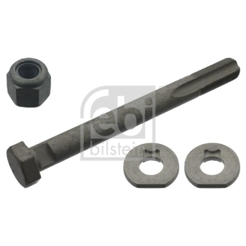 Febi Bilstein 1x 07758 Exzenterbolzen mit Einstellscheiben und Mutter