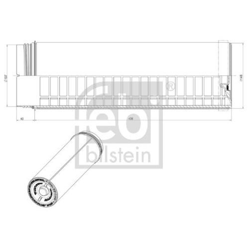 Febi Bilstein 170712 Luftfilter, 1 St&uuml;ck