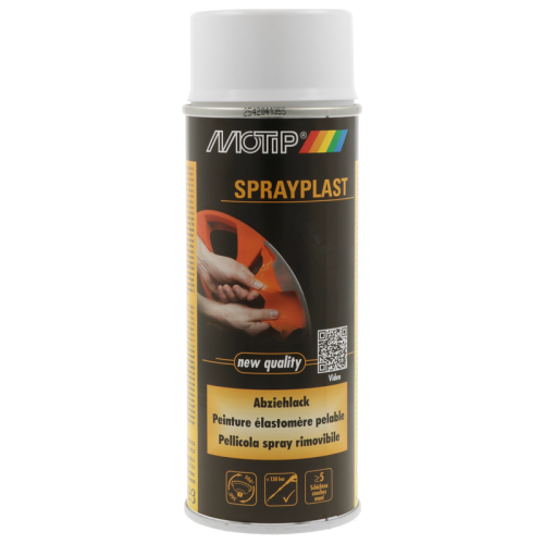 Motip Sprayplast wei&szlig; seidenglanz Felgenfolie 400 ml Spr&uuml;hfolie 396533