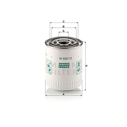&Ouml;lfilter MANN-FILTER W 930/13 f&uuml;r JAGUAR VAG ROLLS-ROYCE CLAAS ASTON MARTIN