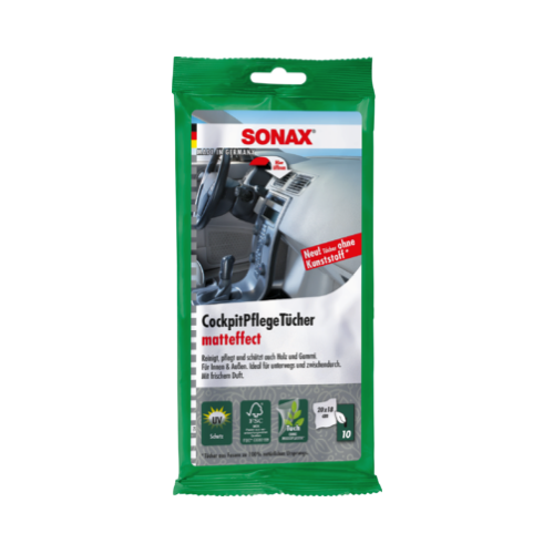 SONAX 04158000 Cockpitpfleget&uuml;cher Matteffekt 1x10 St&uuml;ck