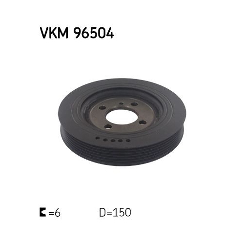 Riemenscheibe, Kurbelwelle SKF VKM 96504 f&uuml;r HYUNDAI KIA