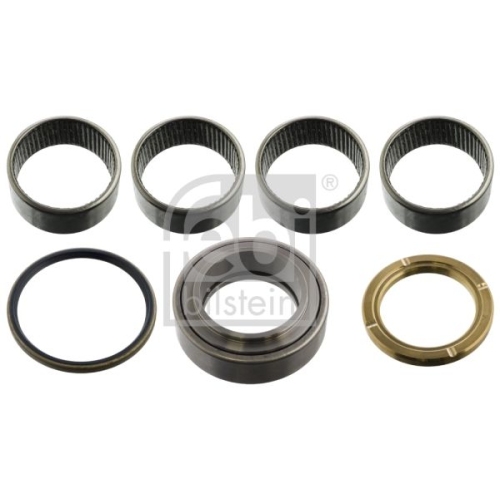 Febi Bilstein 15882 Achsschenkelbolzensatz mit Lager, ohne Achsschenkelbolzen, Lenkspurhebelseite , 1 St&uuml;ck