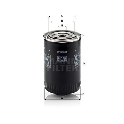&Ouml;lfilter MANN-FILTER W 940/66 f&uuml;r VAG