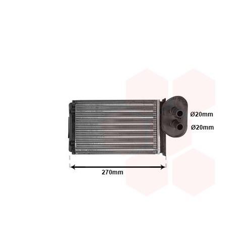 W&auml;rmetauscher, Innenraumheizung VAN WEZEL 58006296 f&uuml;r VW