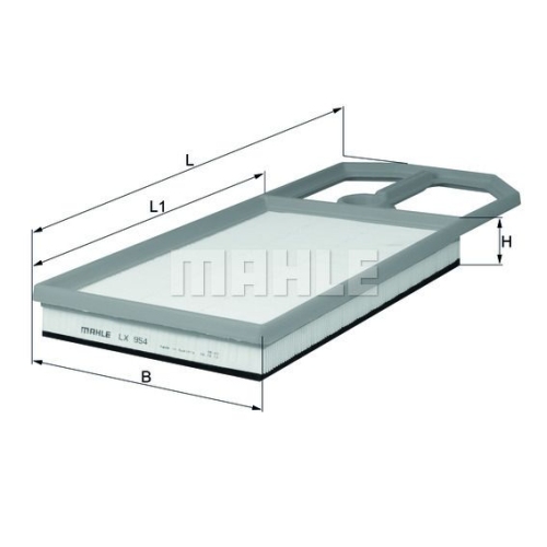 Luftfilter KNECHT LX 954 f&uuml;r VAG