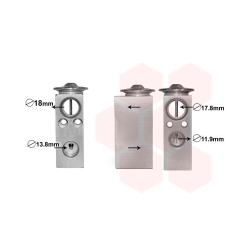 Expansionsventil, Klimaanlage VAN WEZEL 30001599 f&uuml;r MERCEDES-BENZ