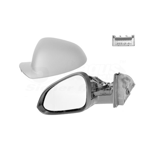 Au&szlig;enspiegel VAN WEZEL 3850807 * HAGUS * f&uuml;r OPEL, links