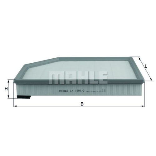 Luftfilter KNECHT LX 1591/2 f&uuml;r VOLVO