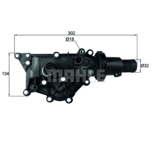 Thermostat, K&uuml;hlmittel MAHLE TH 60 89 f&uuml;r RENAULT