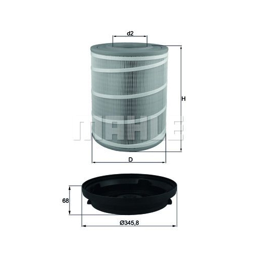 Luftfilter KNECHT LX 3480 KIT f&uuml;r MERCEDES-BENZ