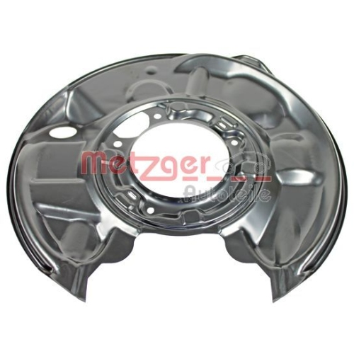 Spritzblech, Bremsscheibe METZGER 6115005 f&uuml;r MERCEDES-BENZ, Hinterachse links
