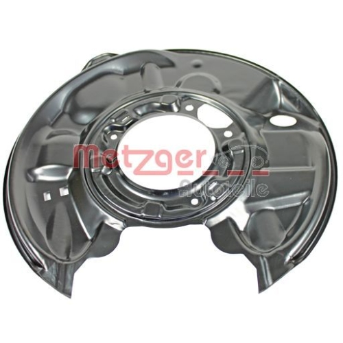 Spritzblech, Bremsscheibe METZGER 6115006 f&uuml;r MERCEDES-BENZ, Hinterachse rechts