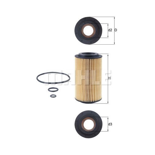 &Ouml;lfilter KNECHT OX 153D3 f&uuml;r CHRYSLER MERCEDES-BENZ DUCATI MOTORCYCLES