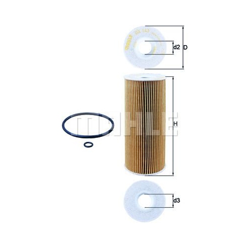 &Ouml;lfilter KNECHT OX 143D f&uuml;r FORD VAG