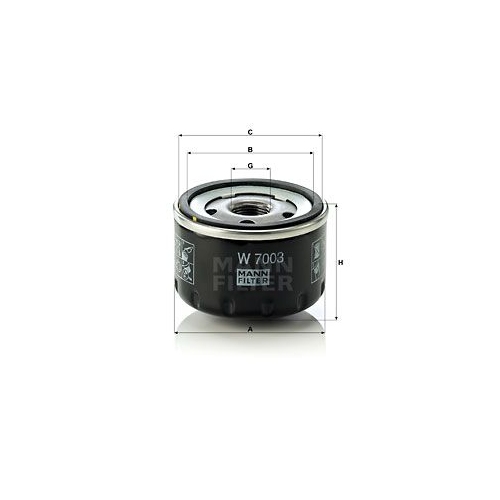&Ouml;lfilter MANN-FILTER W 7003 f&uuml;r FIAT