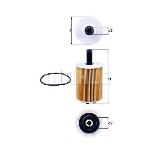 &Ouml;lfilter KNECHT OX 188D f&uuml;r CHRYSLER FORD MITSUBISHI VAG VW (FAW)