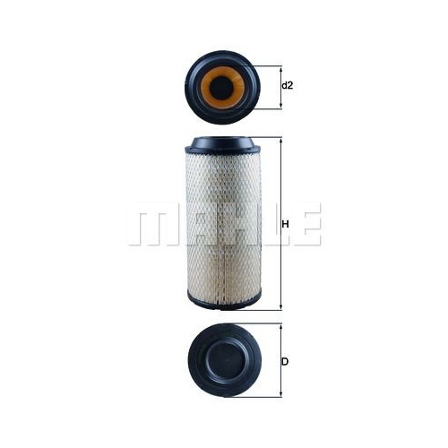 Luftfilter KNECHT LX 1673 f&uuml;r MERCEDES-BENZ NISSAN LIEBHERR JOHN DEERE JCB DEUTZ
