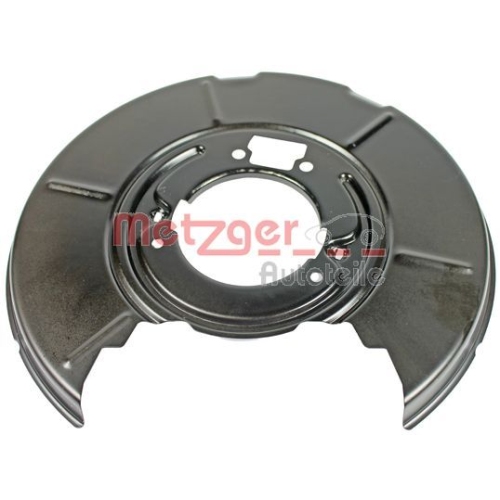 Spritzblech, Bremsscheibe METZGER 6115022 f&uuml;r BMW, Hinterachse links