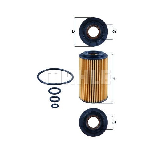 &Ouml;lfilter KNECHT OX 153/7D f&uuml;r MERCEDES-BENZ
