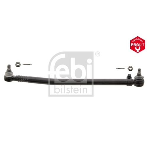 Febi Bilstein 15934 Lenkstange mit Kronenmuttern und Splinten, vom Lenkgetriebe zur 1. Vorderachse , 1 St&uuml;ck