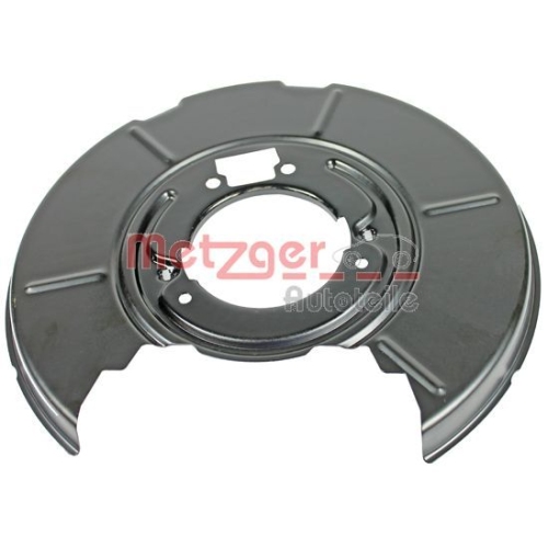 Spritzblech, Bremsscheibe METZGER 6115023 f&uuml;r BMW, Hinterachse rechts