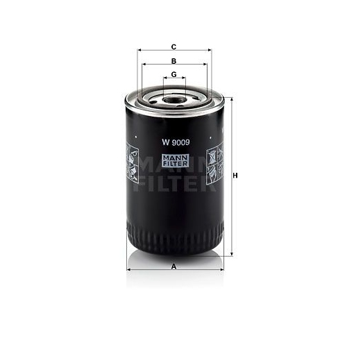 &Ouml;lfilter MANN-FILTER W 9009 f&uuml;r CITRO&Euml;N FIAT PEUGEOT